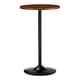 preview thumbnail 20 of 31, Glitzhome 39.5"H Modern Bistro Walnut Top Round Pub Bar Table