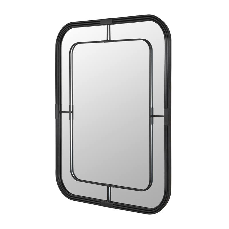 SAFAVIEH Kaitlynn 26-inch Black Rectangular Wall Accent Mirror - 22" x 1" x 28" - 22Wx1Dx28H