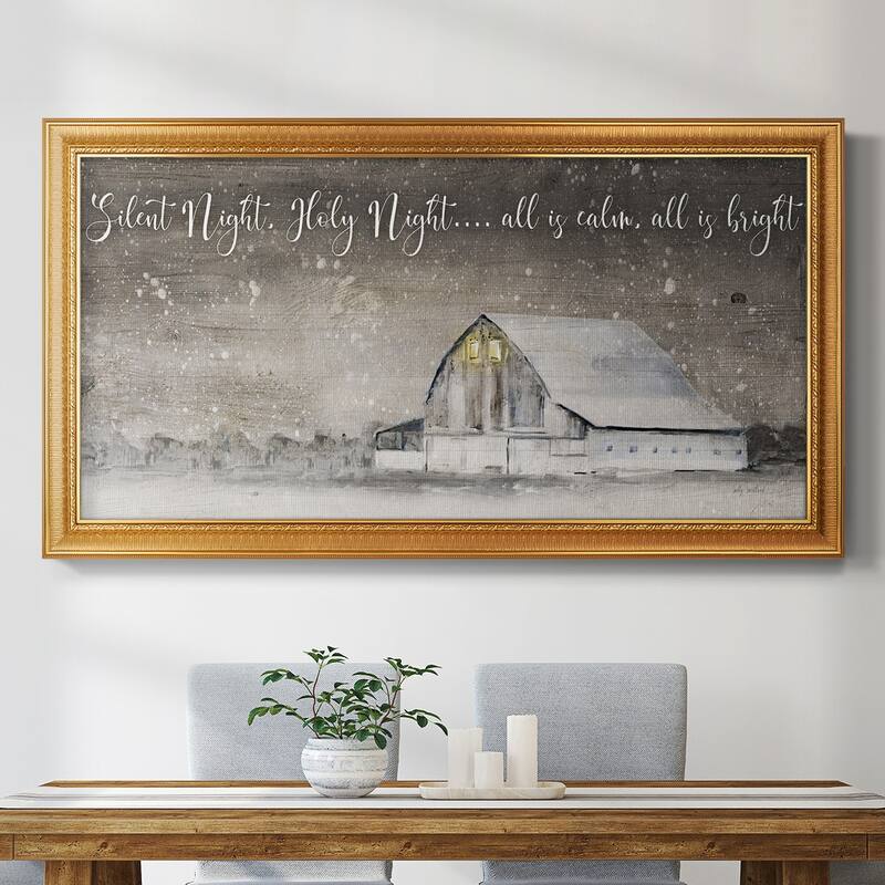 Silent Night Premium Framed Canvas- Ready to Hang