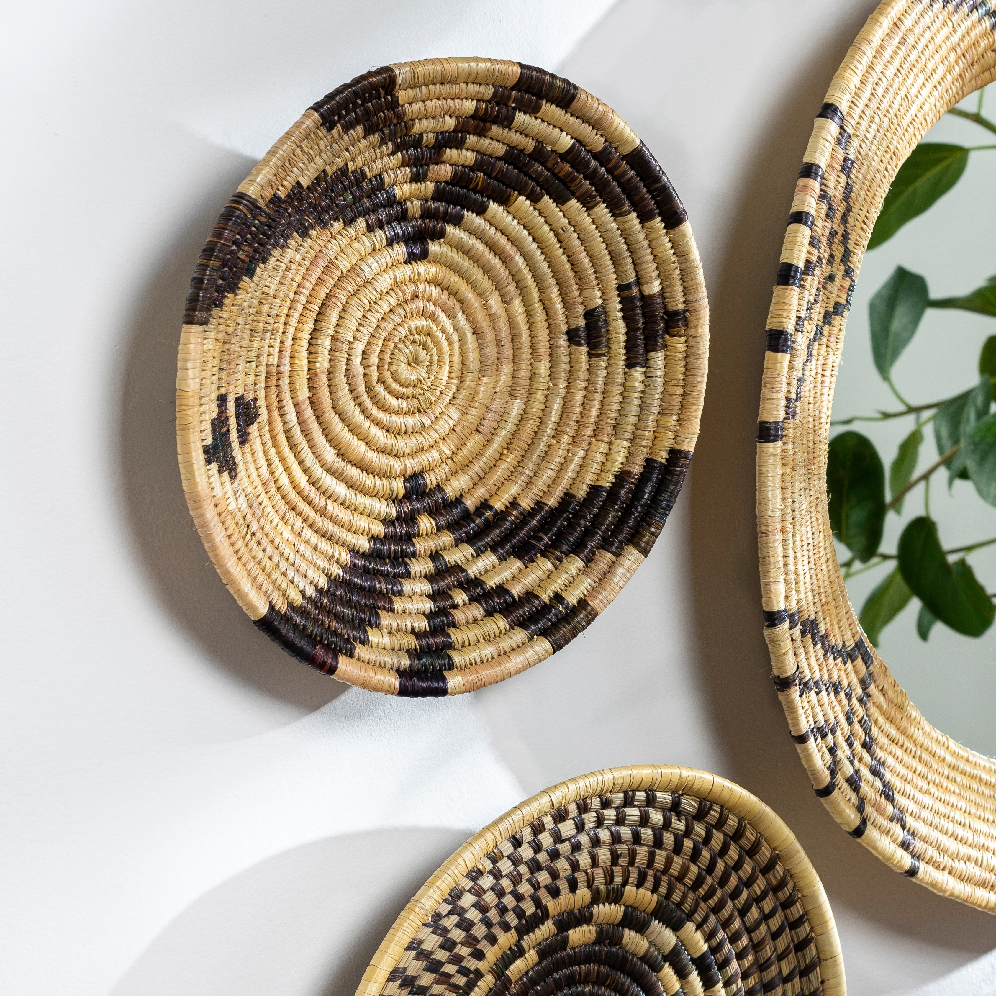 Livabliss Maribelle Hand Woven Grass Wall Basket