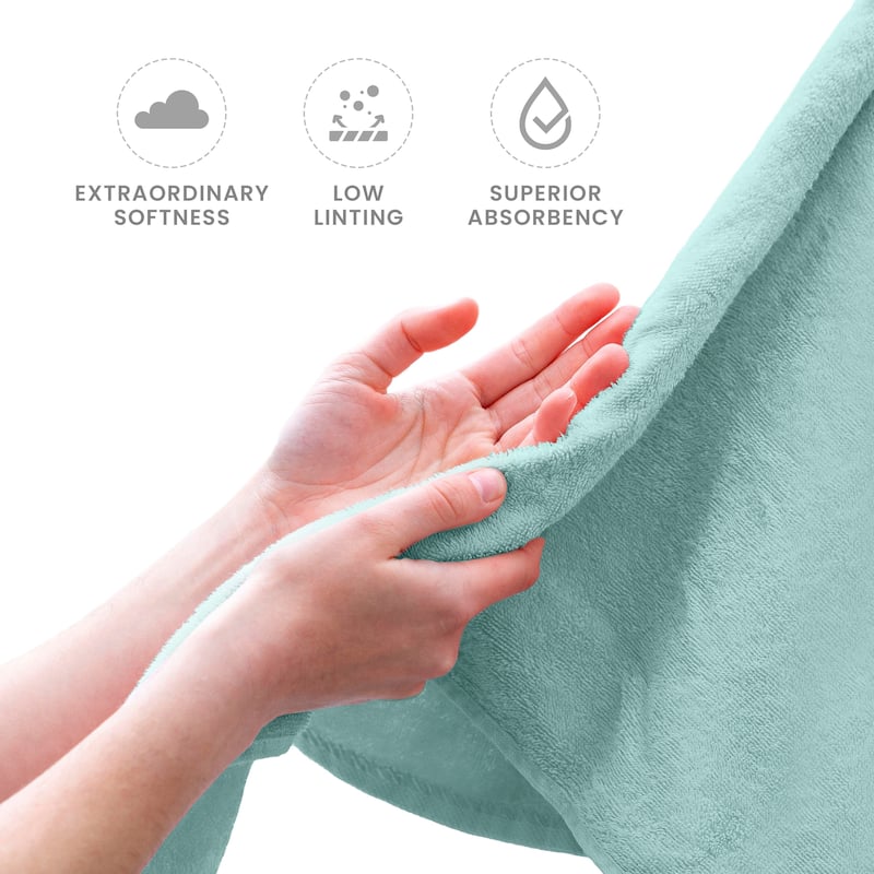 Martex 6 PC 100% Ringspun Cotton Towel Set Highly Absorbent & Soft