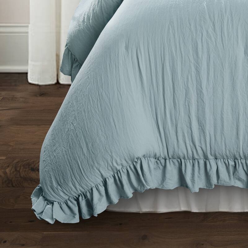 Lush Decor Reyna Ruffled Shabby-chic Comforter Set