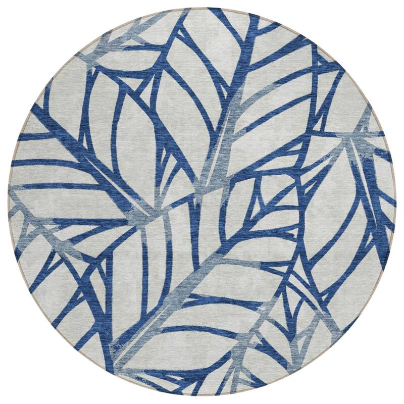 HomeRoots Floral Transitional Rectangle Outdoor Rug