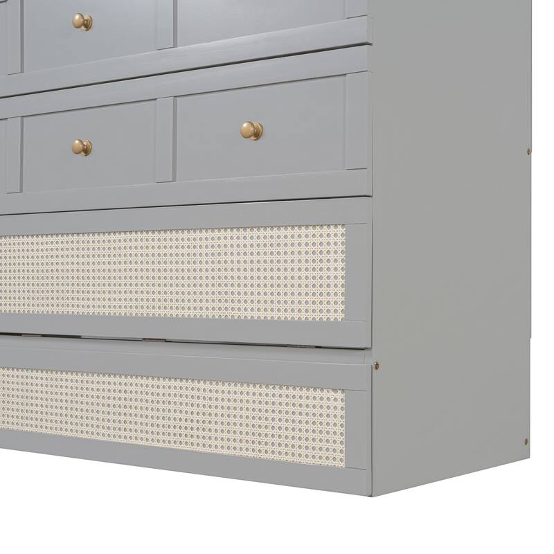 Murphy Bed with Versatile Storage & Large Drawers