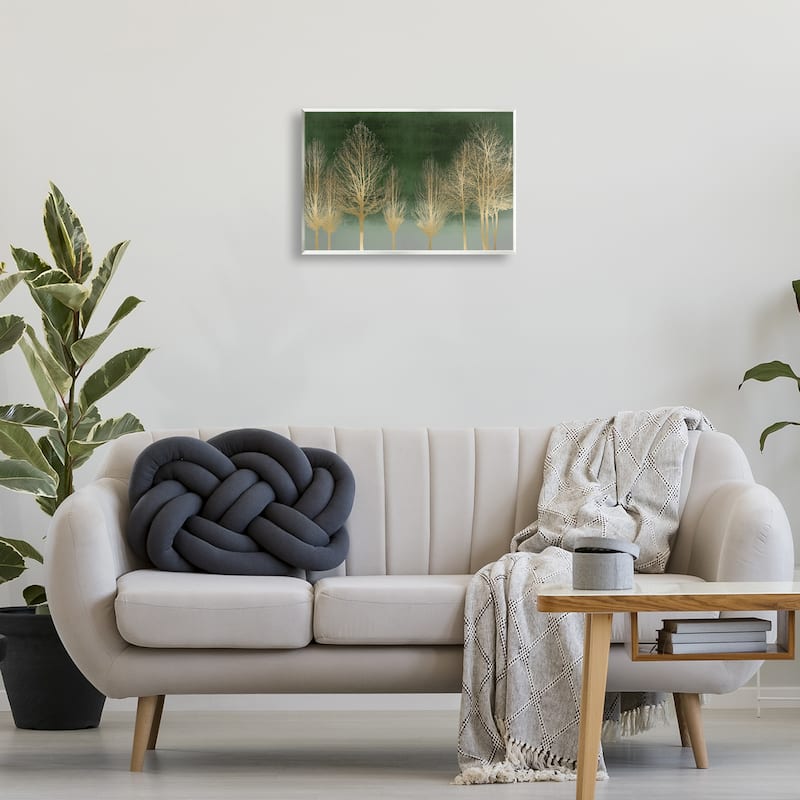 Stupell Gold Gradient Forest Wall Plaque Art Design By Kate Bennett