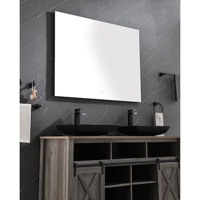 48 x 36 Inch LED Mirror Bathroom Vanity Mirror with Back Light, Wall Mount Anti-Fog Memory Large Adjustable Vanity Mirror