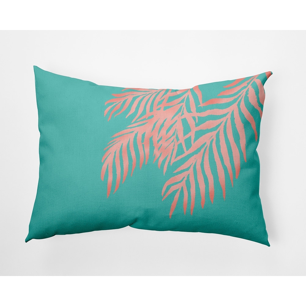 Blowing Palm Fronds Indoor/Outdoor Throw Pillow