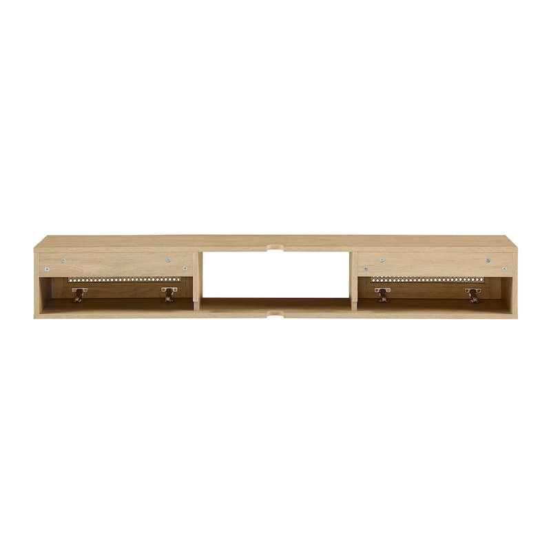 Middlebrook Scandi Faux Rattan-Door Floating TV Stand