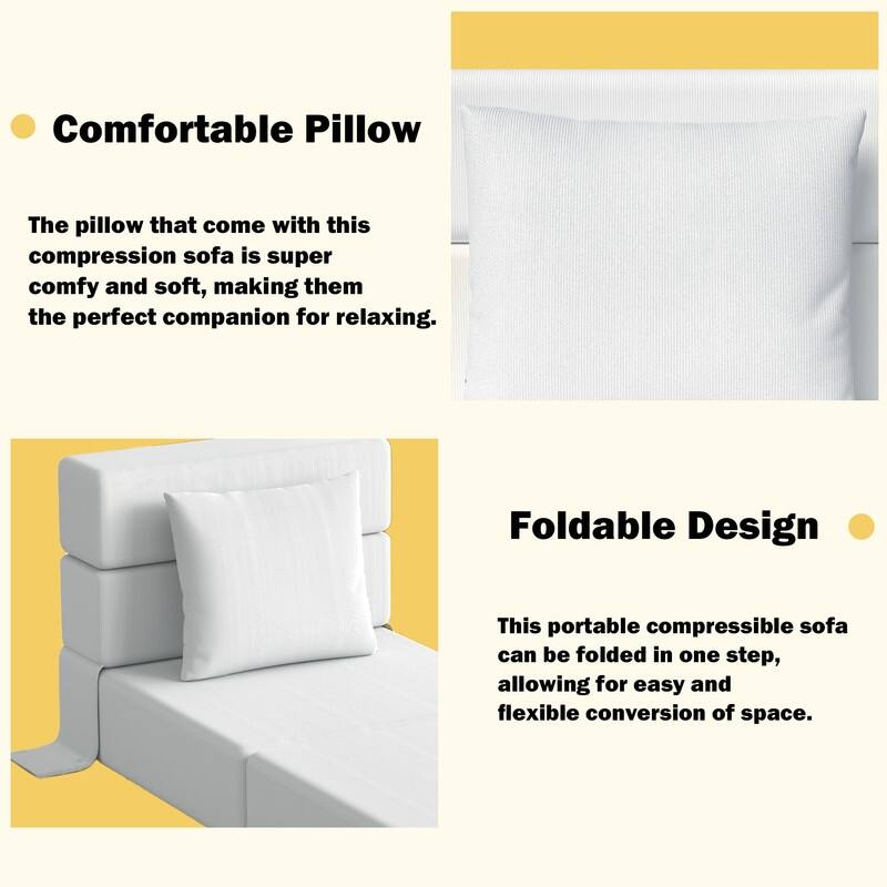 Convertible Compression Corduroy Sectional Sofa (Set of 2)