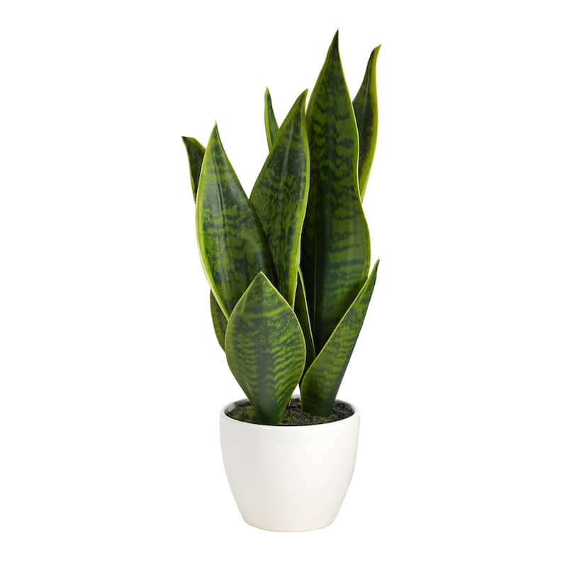 16" Sansevieria Artificial Plant - 4"