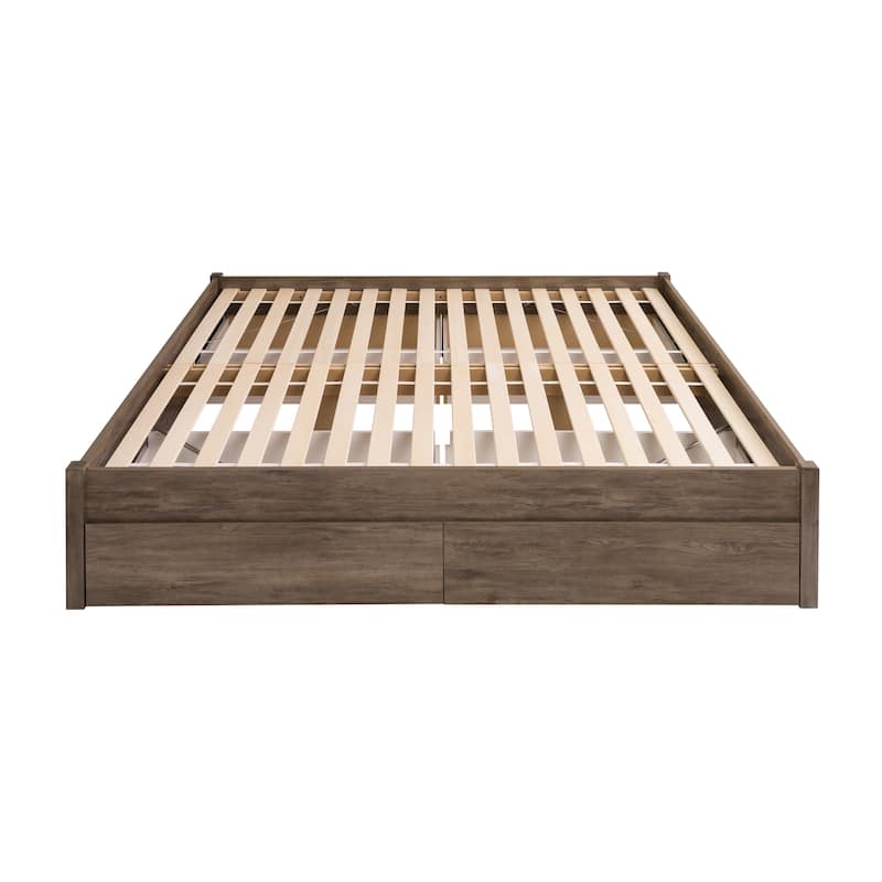 Prepac King 4-post Platform Bed with Optional Drawers