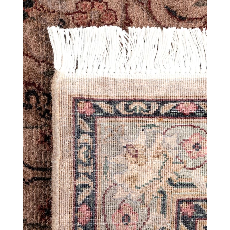 Overton Hand Knotted Wool Vintage Inspired Modern Contemporary Overdyed Pink Runner Rug - 2' 8" x 4' 3"