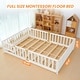 preview thumbnail 10 of 8, Toddler Floor Bed, Montessori Floor Bed with Rails and Lockable Door