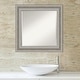 preview thumbnail 2 of 36, Beveled Bathroom Wall Mirror - Parlor Silver Frame