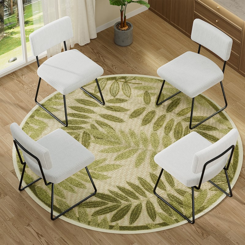 Modern Set of 2/4/6/8 Dining Chairs Upholstered Chairs with Open Back for Dining Room and Kitchen