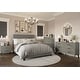 preview thumbnail 1 of 34, CraftPorch Corduroy 4-pieces Mid-Century Modern Grey Bed with Dark Grey Furniture Bedroom Set