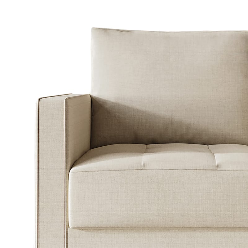 CraftPorch Contemporary Minimalist Linen Upholstered Arm Chair