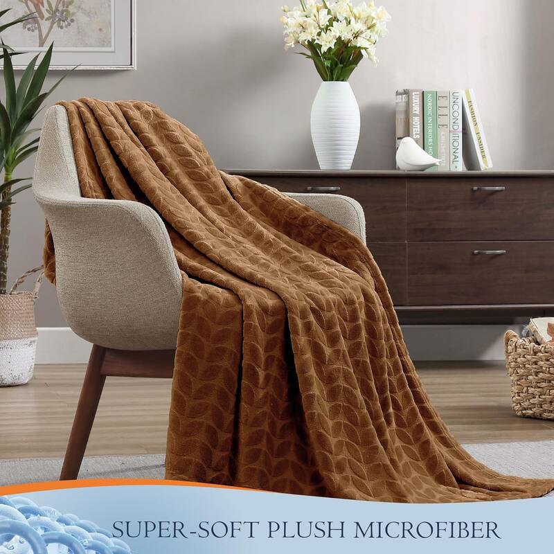 Walensee Fleece Throw Blanket Soft and Lightweight for Couch, Sofa, Bed and Lounge Chair, 50"x60"