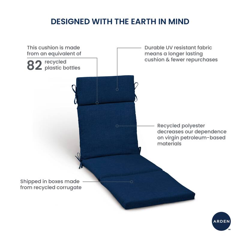 ARDEN Outdoor Chaise Lounge Cushion