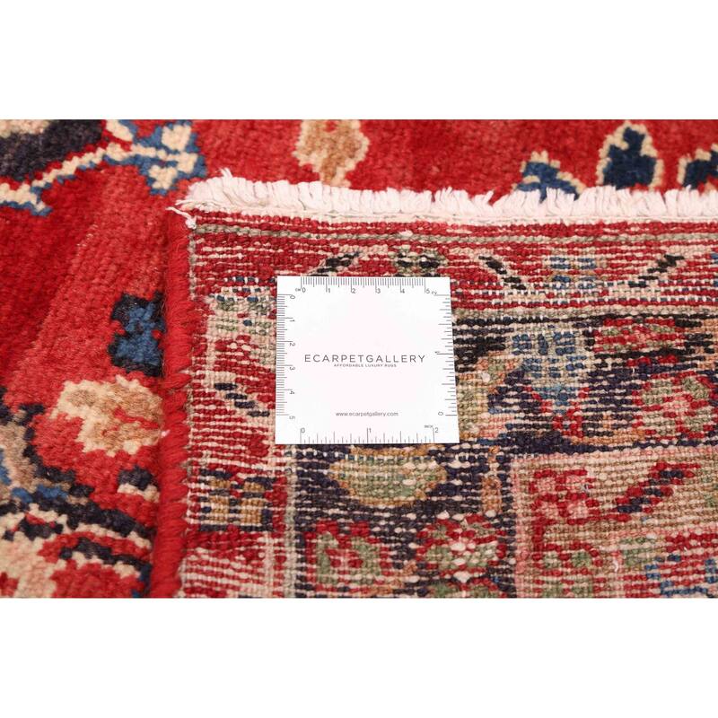 ECARPETGALLERY Hand-knotted Andelz Red Wool Rug - 3'7 x 7'8