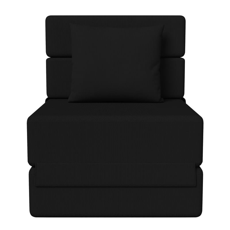 Corduroy Compression Convertible Folding Sectional Sofas (Set of 2)