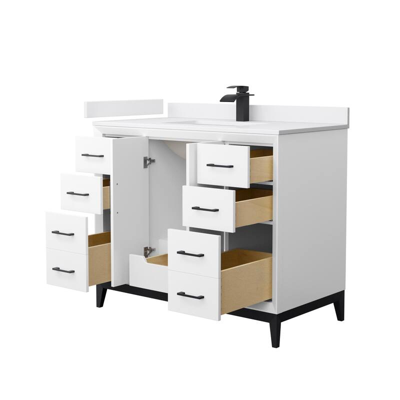 Wyndham Collection WCH818142S-VCA-UNSMXX Amici 42" Free Standing