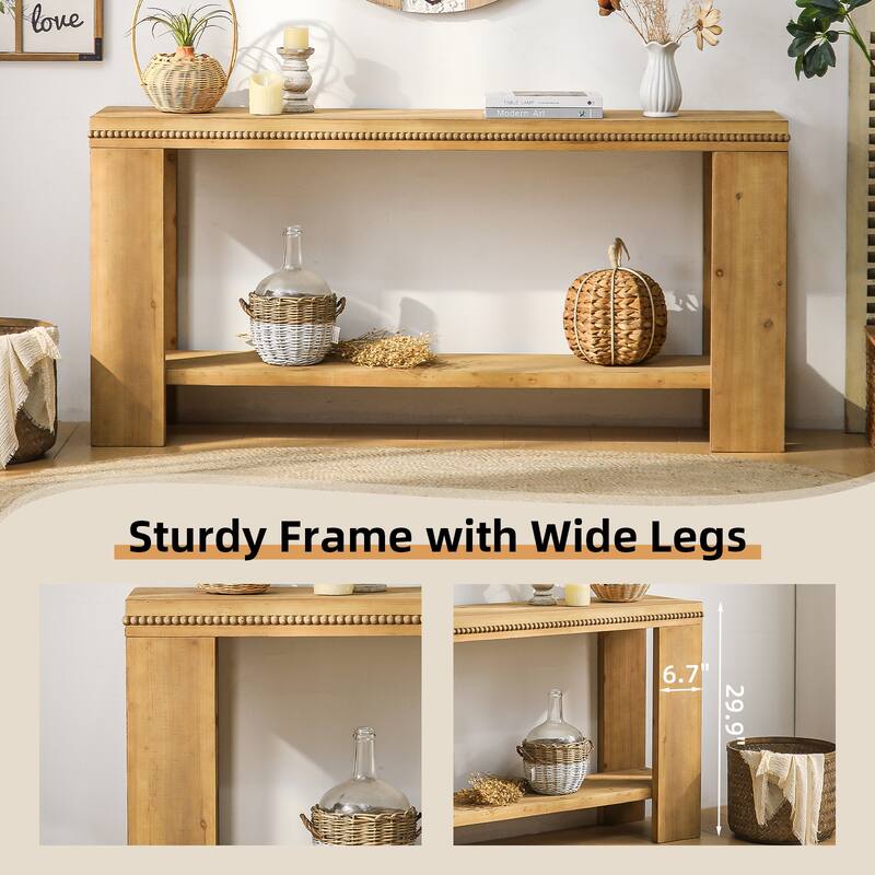 The Wooden Entrance Table Is Truly Remarkable, Boasting A Simple And Unadorned Design, Natural Materials, A Reasonable Structure