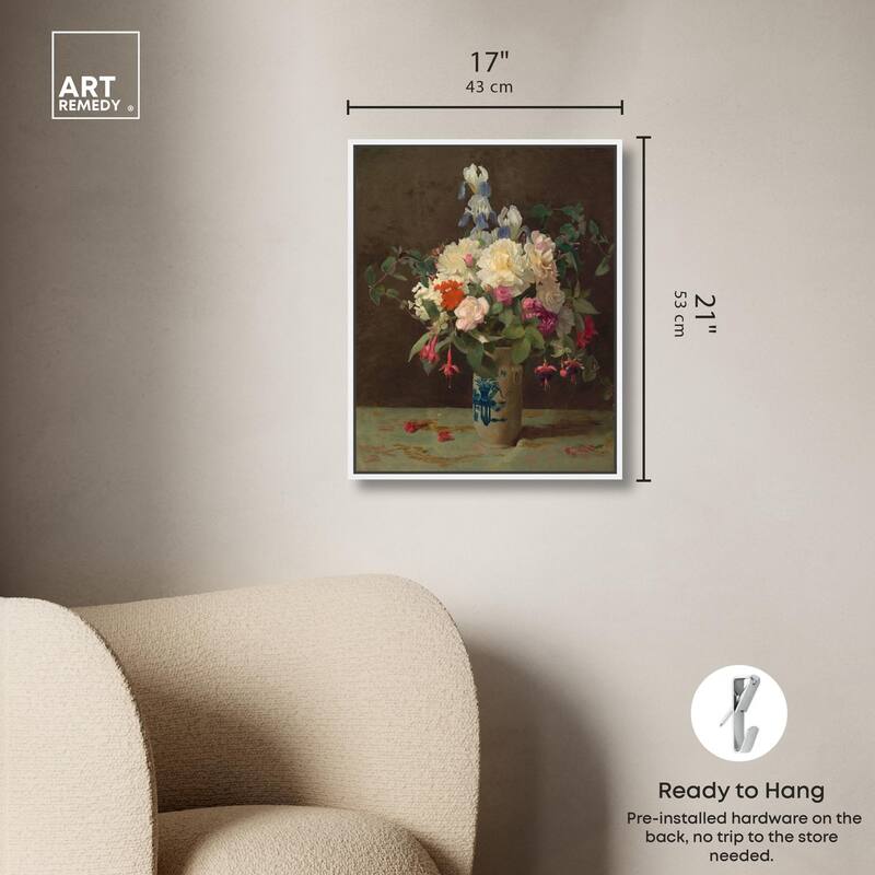 Lambdin Vase of Flowers Canvas by Art Remedy