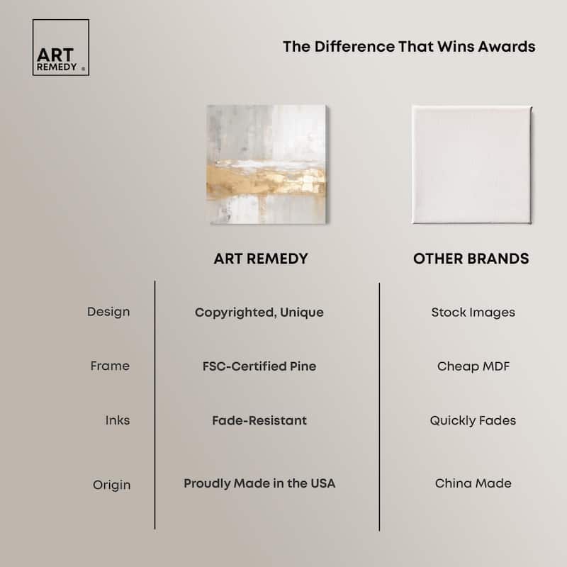 Melted Goldscape III Canvas by Art Remedy, Gallery Wrapped