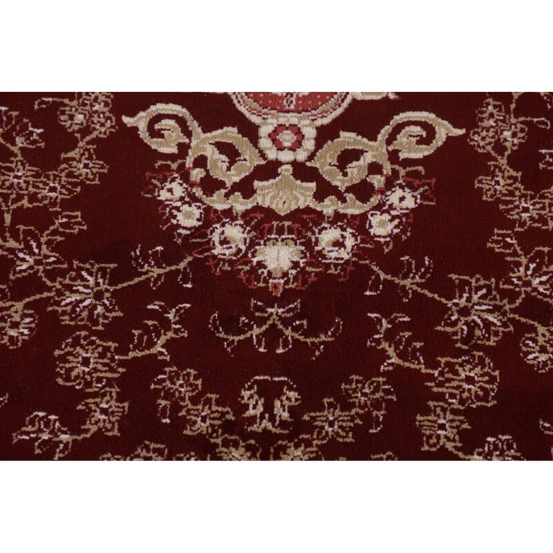 Victorian Style Kashan Turkish Rug Dining Room Machine-Made Carpet - 6'7" x 9'10"