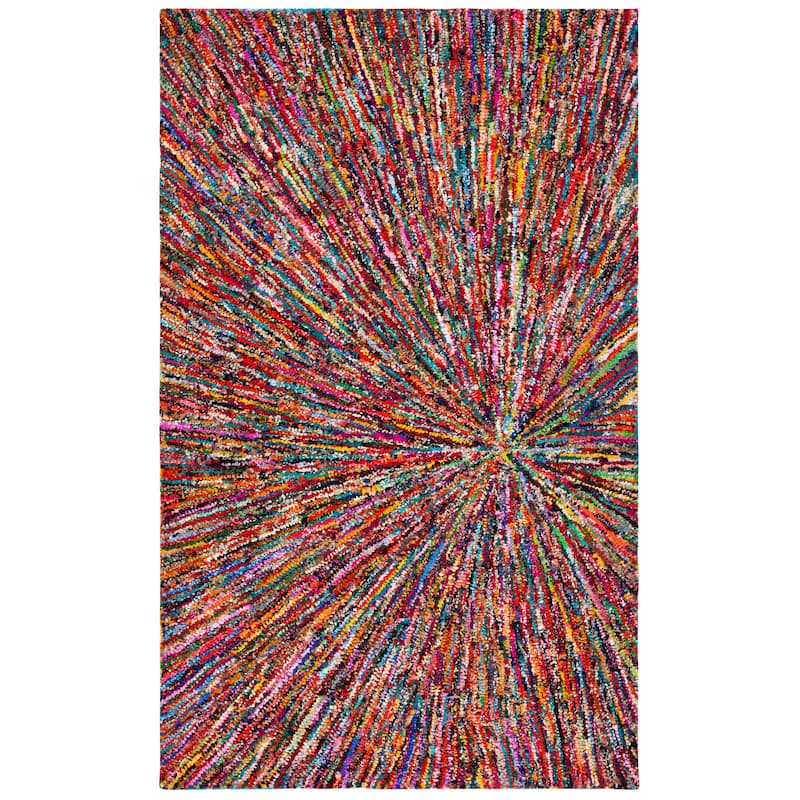 SAFAVIEH Nantucket Neoma Handmade Cotton Area Rug - 9' x 12' - Multi