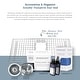 preview thumbnail 6 of 8, Parker Crisp White Fireclay 34" Single Bowl Quick-Fit Farmhouse Apron Front Drop-in Kitchen Sink (1 Hole) with Faucet Kit