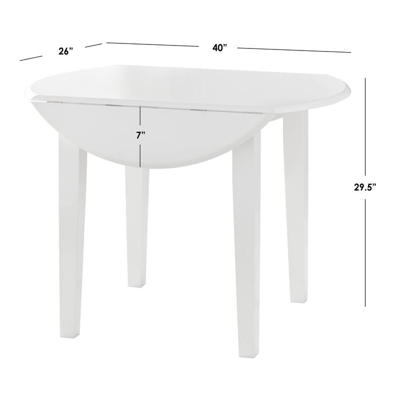 Simple Living Rollo Solid Wood 3-piece Drop-Leaf Dining Set