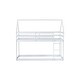 preview thumbnail 12 of 16, Low Height Design Twin over Twin Floor Bunk Bed Kids Bed with Ladder,Guardrails