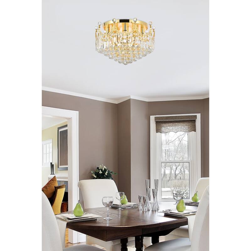 Elegant Lighting V8949F20/RC Corona 9 Light 20" Wide Semi-Flush