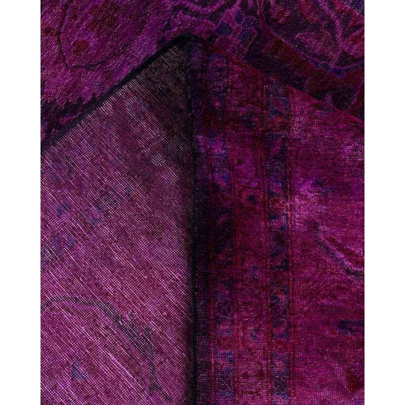 Fine Vibrance One-of-a-Kind Hand-Knotted Area Rug - Pink, 8' 0" x 10' 1" - 8' 0" x 10' 1"