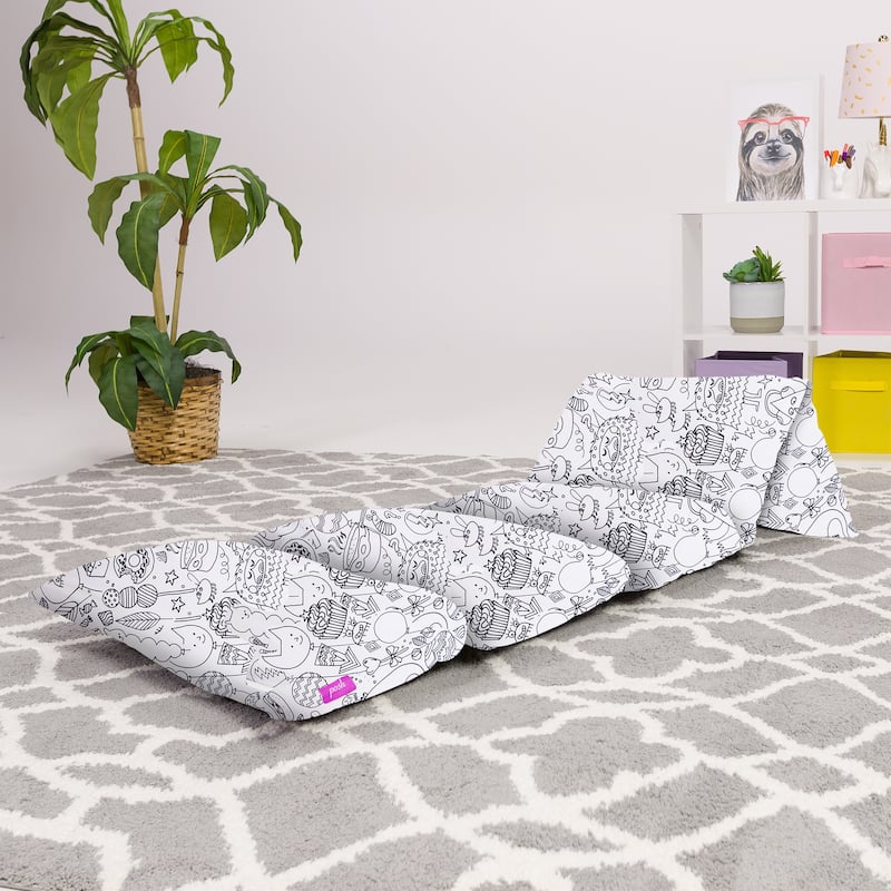 Kids Floor Pillow Cover,Premium Cushion and Lounger Covers for Pillows