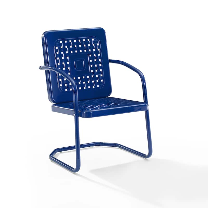 Crosley Bates 2Pc Outdoor Metal Chair Set - 22"x22"x35"