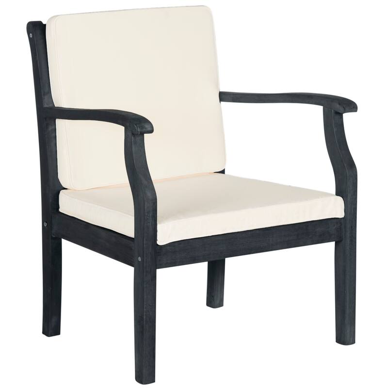SAFAVIEH Outdoor Vergilia Acacia Wood 5-Piece Patio Set - 35Wx36Dx14H