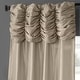 preview thumbnail 38 of 70, Exclusive Fabrics Single Ruched Faux Solid Taffeta Curtain (1 Panel)