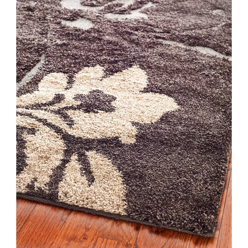 SAFAVIEH Florida Shag Kristrin Floral 1.2-inch Thick Rug