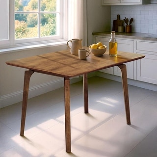 48-inch Solid Wood Rectangular Dining Table, Modern Farmhouse Style ...