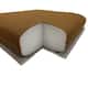 Sunbrella Solid Fabric 1-Piece Indoor/Outdoor Bench Cushion, 48"W x 18"L