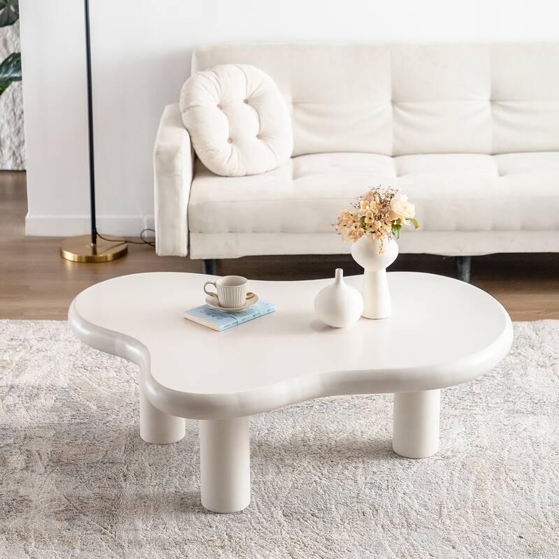 Modern Cloud Coffee Table Easy Assembly Coffee Table
