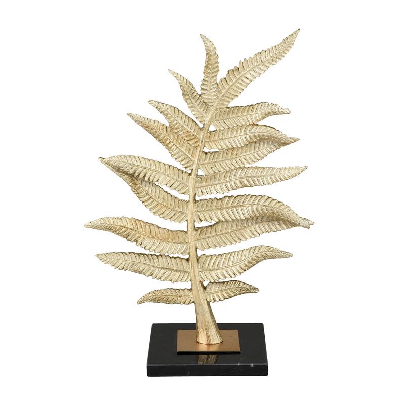 Elk Home Fern Gold Composite 10.25 Inch Wide Sculpture