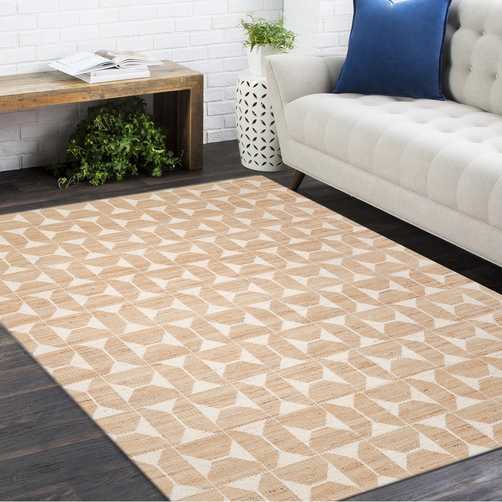 Overton Handmade Modern Contemporary Geometric Area Rug