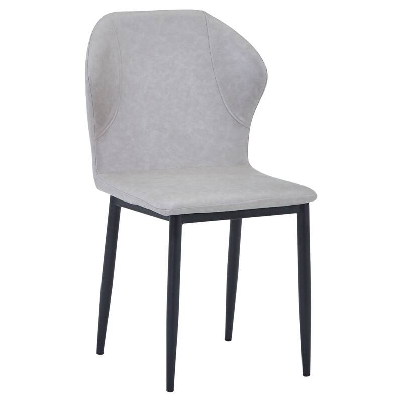 Mosaic Modern Fabric Upholstered Accent Dining Chair With Metal Legs & Curved Backrest Side Chair for Home or Office (Set of 4)