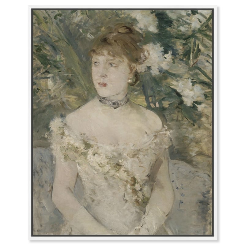 Young Girl in a Ball Gown Canvas by Art Remedy - White - 16" x 20"