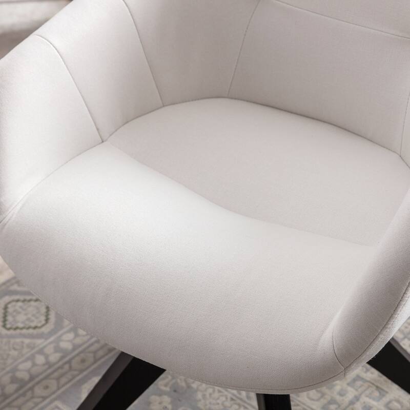 Modern Home Office Swivel Desk Chair Fabric Accent Chair