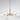 Vittali Gold Clear Glass Branched Globe Shade 6-Light Chandelier